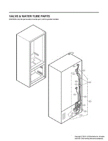 Valve & Water Tube Parts parts for Lg Bottom-Mount Refrigerator LRFDS3016S/01 from AppliancePartsPros.com
