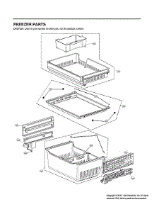 Freezer Parts parts for Lg Bottom-Mount Refrigerator LRFVC2406D/00 from AppliancePartsPros.com