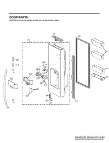 Dispenser Door Parts parts for Lg Bottom-Mount Refrigerator LRFVC2406D/00 from AppliancePartsPros.com