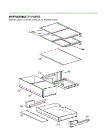 Refrigerator Parts parts for Lg Bottom-Mount Refrigerator LRFVS3006D/00 from AppliancePartsPros.com
