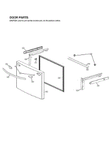Freezer Door Parts parts for Lg Bottom-Mount Refrigerator LRFVS3006D/01 from AppliancePartsPros.com