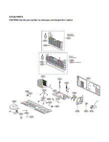 Cycle Parts parts for Lg Bottom-Mount Refrigerator LRFVS3006D/01 from AppliancePartsPros.com