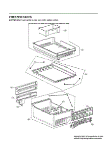 Freezer Parts parts for Lg Bottom-Mount Refrigerator LRFVS3006S/00 from AppliancePartsPros.com