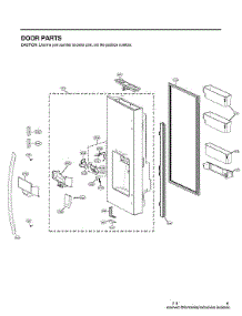 Dispenser Door Parts parts for Lg Bottom-Mount Refrigerator LRFVS3006S/00 from AppliancePartsPros.com