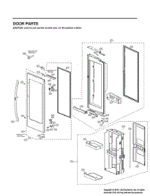 Refrigerator Door Parts parts for Lg Bottom-Mount Refrigerator LRFVS3006S/00 from AppliancePartsPros.com
