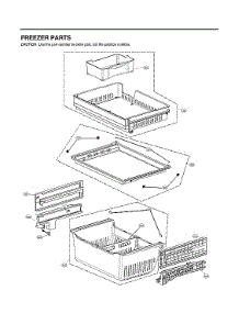 Freezer Parts parts for Lg Bottom-Mount Refrigerator LRFVS3006S/01 from AppliancePartsPros.com