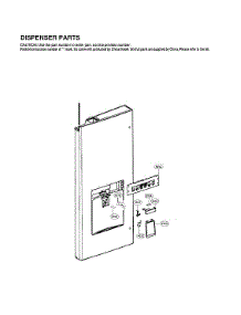 Dispenser Parts parts for Lg Bottom-Mount Refrigerator LRFWS2906V/00 from AppliancePartsPros.com