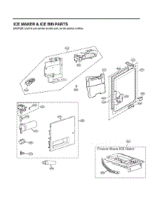 Ice Maker / Ice Bin Parts parts for Lg Bottom-Mount Refrigerator LRFXC2406D/00 from AppliancePartsPros.com