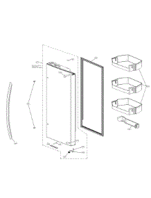 Door Parts parts for Lg Bottom-Mount Refrigerator LRFXC2406S/00 from AppliancePartsPros.com
