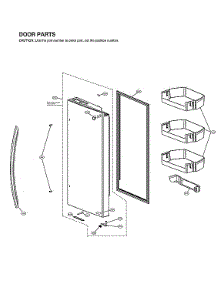 Refrigerator Door Parts parts for Lg Bottom-Mount Refrigerator LRFXC2416S/00 from AppliancePartsPros.com