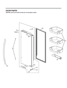 Refrigerator Door Parts parts for Lg Bottom-Mount Refrigerator LRFXC2416S/01 from AppliancePartsPros.com
