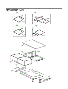 Refrigerator Parts parts for Lg Bottom-Mount Refrigerator LRFXS2503D/00 from AppliancePartsPros.com
