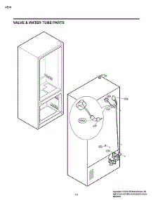 Valve / Water Tube Parts parts for Lg Bottom-Mount Refrigerator LRFXS2503S/00 from AppliancePartsPros.com