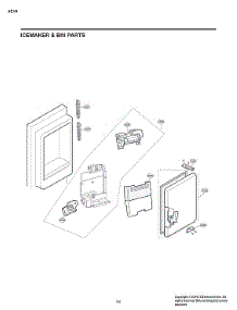 Icemaker / Bin Parts parts for Lg Bottom-Mount Refrigerator LRFXS2503S/00 from AppliancePartsPros.com