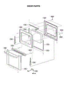 Door Parts parts for Lg Gas Range LRG3060ST/00 from AppliancePartsPros.com