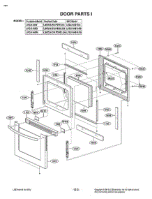 Door Parts parts for Lg Gas Range LRG3194BD/00 from AppliancePartsPros.com