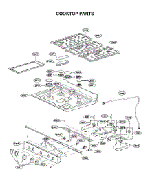 Cooktop Parts parts for Lg Gas Range LRGL5823D/00 from AppliancePartsPros.com