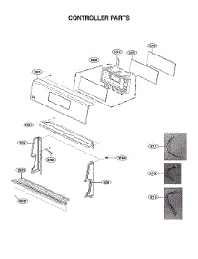Controller Parts parts for Lg Gas Range LRGL5823S/00 from AppliancePartsPros.com