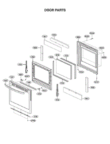 Door Parts parts for Lg Gas Range LRGL5825D/00 from AppliancePartsPros.com