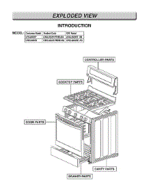 Introduction Parts parts for Lg Gas Range LRGL5825F/00 from AppliancePartsPros.com