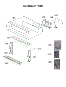 Controller Parts parts for Lg Gas Range LRGL5825F/00 from AppliancePartsPros.com