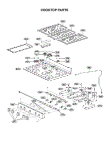 Cooktop Parts parts for Lg Gas Range LRGL5825F/00 from AppliancePartsPros.com