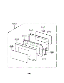 Door Parts parts for Lg Countertop Microwave LRM1230B from AppliancePartsPros.com
