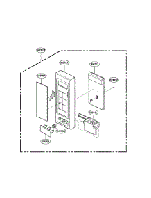 Controller Parts parts for Lg Countertop Microwave LRM1230B from AppliancePartsPros.com