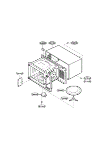 Oven Cavity Parts parts for Lg Countertop Microwave LRM1230W from AppliancePartsPros.com