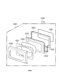 Door Parts parts for Lg Countertop Microwave LRM1250B from AppliancePartsPros.com