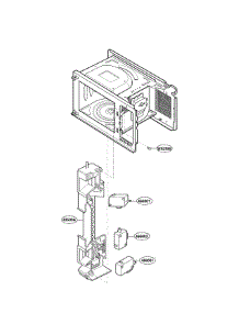 Latch Board Parts parts for Lg Countertop Microwave LRM1250B from AppliancePartsPros.com