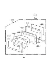 Door Parts parts for Lg Countertop Microwave LRM1260SW from AppliancePartsPros.com