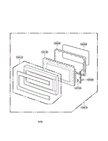 Door Parts parts for Lg Countertop Microwave LRM2060ST from AppliancePartsPros.com