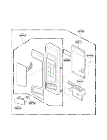 Controller Parts parts for Lg Countertop Microwave LRM2060ST from AppliancePartsPros.com