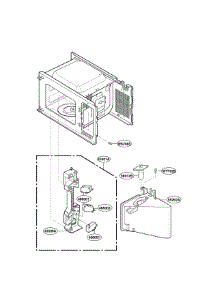 Latch Board Parts parts for Lg Countertop Microwave LRM2060ST from AppliancePartsPros.com
