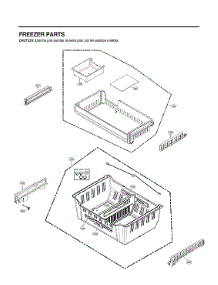 Freezer Parts parts for Lg Bottom-Mount Refrigerator LRMDC2306D/00 from AppliancePartsPros.com