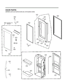 Refrigerator Door Parts parts for Lg Bottom-Mount Refrigerator LRMDC2306D/00 from AppliancePartsPros.com