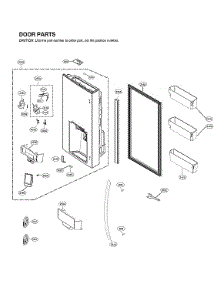 Dispenser Door Parts parts for Lg Bottom-Mount Refrigerator LRMDC2306D/01 from AppliancePartsPros.com