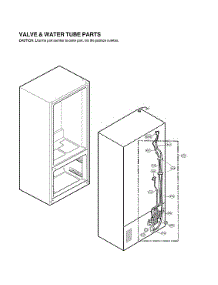 Valve & Water Tube Parts parts for Lg Bottom-Mount Refrigerator LRMDC2306D/01 from AppliancePartsPros.com