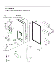 Dispenser Door Parts parts for Lg Bottom-Mount Refrigerator LRMDC2306S/00 from AppliancePartsPros.com