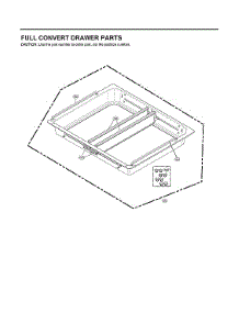 Full Convert Drawer Parts parts for Lg Bottom-Mount Refrigerator LRMDS3006D/00 from AppliancePartsPros.com