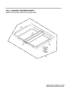 Full Convert Drawer Parts parts for Lg Bottom-Mount Refrigerator LRMDS3006S/00 from AppliancePartsPros.com
