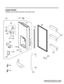 Refrigerator Door Parts parts for Lg Bottom-Mount Refrigerator LRMDS3006S/00 from AppliancePartsPros.com