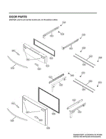 Freezer Door Parts parts for Lg Bottom-Mount Refrigerator LRMDS3006S/00 from AppliancePartsPros.com
