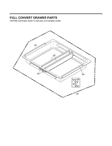 Full Convert Drawer Parts parts for Lg Bottom-Mount Refrigerator LRMDS3006S/01 from AppliancePartsPros.com