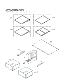 Refrigerator Parts parts for Lg Bottom-Mount Refrigerator LRMDS3006S/01 from AppliancePartsPros.com