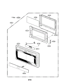 Door Parts parts for Lg Countertop Microwave LRMM1430SW from AppliancePartsPros.com