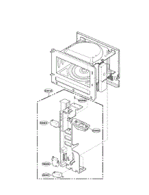 Latch Board Parts parts for Lg Countertop Microwave LRMM1430SW from AppliancePartsPros.com