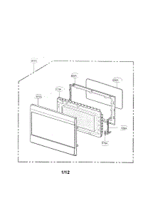 Door Parts parts for Lg Countertop Microwave LRMP1270ST from AppliancePartsPros.com