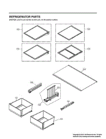 Refrigerator Parts parts for Lg Bottom-Mount Refrigerator LRMVC2306D/00 from AppliancePartsPros.com